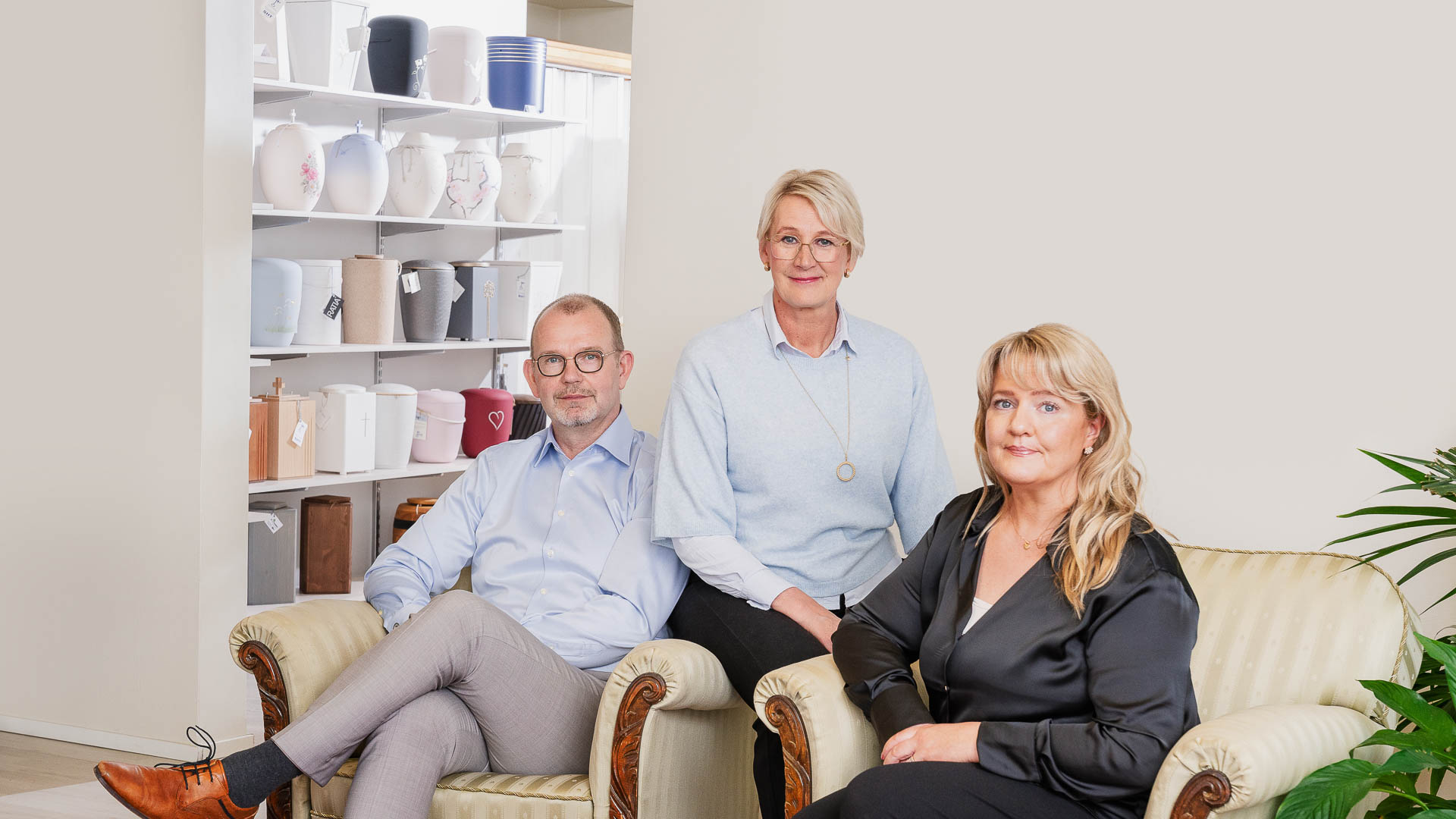 Espoon hautaustoimiston työntekijät.
